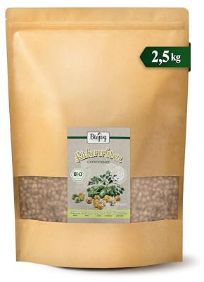 Biojoy Ekologiska kikärter, torkade och hela, 2,5 kg | Osaltade, från Bulgarien, perfekta för matlagning, Cicer arietinum L.