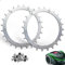 Edelstahl Spikes für Bosch Indego XS 300 400 S500 S+500 M700 Traktionsverbesserung für Mähroboter,aufwendig entgratet 14x Edelstahlschrauben Spikes für Zubehör Off-Wheel-Räder 170mm(2Stück)