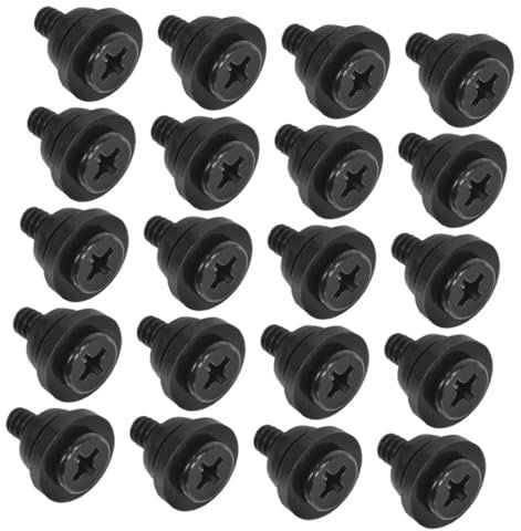Healifty 20pcs Pc Hard Drive Mounting Screws Shock Absorption for 3.5-inch, Computer Screw Kit for Desktop Storage Installation and Replacement