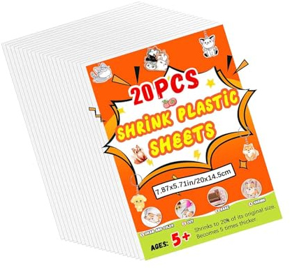 Film Rétractable Professionnel Pour Les Entreprises Créatives Compositeur Compatible Avec Les Identifiants De Bijoux Fabrication Plastique Rétractable Permanent 20x14.5cm Pour Porte-clés