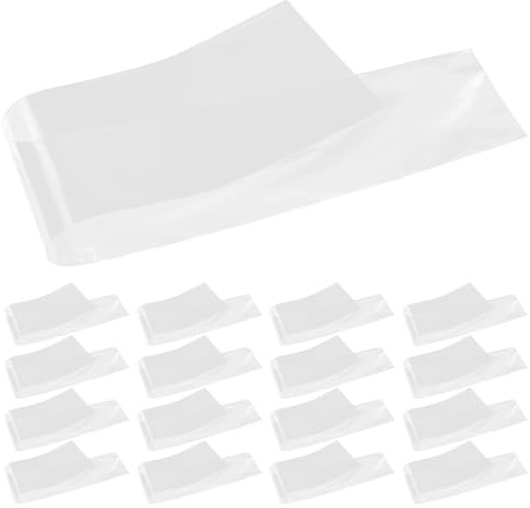 Paquet de Rangement Transparents pour Cravates, 50 Pièces en Plastique | Protection la Poussière, Ouverture et Fermeture Faciles, Usage Rangement et Vente au Détail, pour Homme