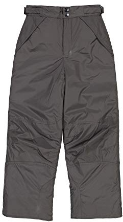 London Fog Boys' Big Classic Heavyweight Snow Pant, Real Grey 14/16
