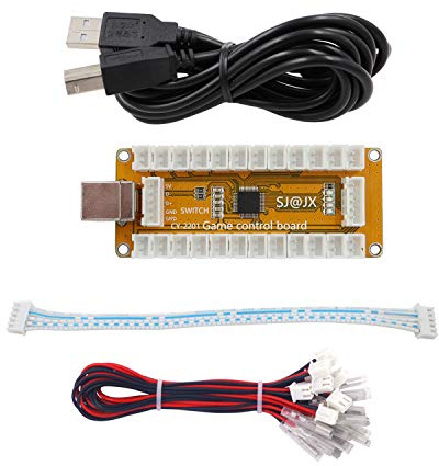 SJ@JX Arcade Game USB Encoder Zero Delay Gamepad LED Button Joystick Controller for Nintendo Switch PC PS3 Retropie Raspberry Pi MAME