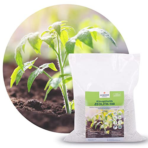 Schicker Mineral Zeolith-100 10 kg, Naturzeolith für Acker-, Wein-, Gemüse- und Obstanbau, verbessert Bodenqualität, Nährstoffspeicherung, Wasserspeichervermögen, sorbiert Gerüche (0,5-1,0 mm)