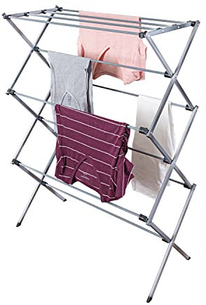 Honey Can Do Stendibiancheria pieghevole oversize DRY-09066 Argento, 22,7 kg