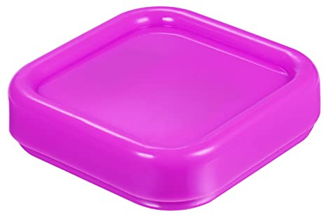 sourcing map Magnetic Pin Cushion Square Plastic Magnetic Sewing Pin Holder Storage Case Needle Cushion Tool for Sewing DIY Projects, Rose Red