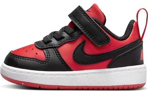 NIKE Court Borough Low RECRAFT (TD), Sneaker, University Red Black White, 22 EU