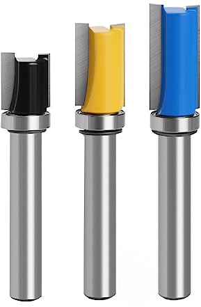 3 Piezas 8mm Fresas Para Madera,Brocas Rectas De Flauta Doble,Fresas Para Madera Vástago 8mm,Para Tapas De Cojinetes De Bolas De Cuchillas Planas, Herramientas De Tallado De Molduras