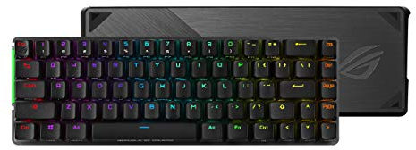 ASUS ROG Falchion NX - Tastiera da gaming meccanica wireless a 2,4 GHz, 68 tasti, superficie laterale touch, protezione in policarbonato, switch NX RED e 400 ore di autonomia, illuminazione RGB,