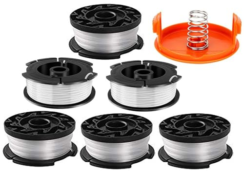 Lyshujli 0.065 30Ft A6485 A6481 Strimmer Spool Line Compatible with Black Decker AF-100 Reflex Strimmer Replace ST5530-GB GLC3630L20-GB STC1820PC-GB BESTA530-GB BESTA525-GB