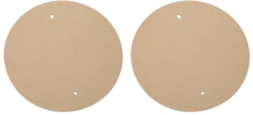 PATIKIL 12 Système De Tour en Céramique Rond avec 2 Plateaux De 2/5 D'Épaisseur pour Tour De Potier, Outils en Céramique avec 10 Troux pour Épingles pour Tours De Potier