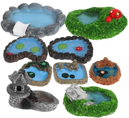 ibasenice 9piezas Mini Decoraciones De Accesorios para De Muñecas Figuras De Animales