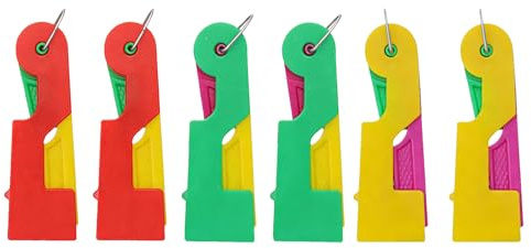 6 Pack Automatic Needle Threaders One-Second Handheld Sewing Threading Tool | Durable plastic & metal hook, one-second dual-mode threading, 6-pack ergonomic grip for sewing, embroidery and low vision use