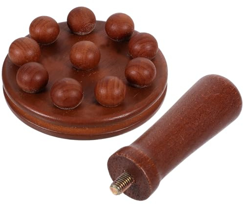 ASAKKURA Holz Körperbürste Tragbares Massagegerät zur Muskelentspannung mit Multifunktionaler Trockenbürste für Beine und Körper zur Anwendung für Familie und Freunde