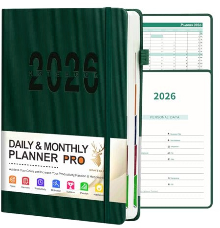 2026 Agenda Académica de Negocios Premium Papel Reciclable Sistema de seguimiento de tareas Cuaderno de gestión del tiempo