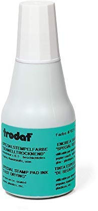 Trodat Stempelfarbe weiß für Handstempelkissen, 25 ml Inhalt in Flasche, Dokumentenecht, zum Nachfüllen, Schnelltrocknend