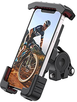 Stouchi Fahrrad Handyhalterung,Handyhalter Motorrad - Universal Halterung Fahrrad für 4.7-6.8 Zoll Smartphone mit 360° Drehbare Outdoor Fahrrad Halter,für Phone 12 Mini,11 pro,XR,6S,Samsung S10 S9 S8