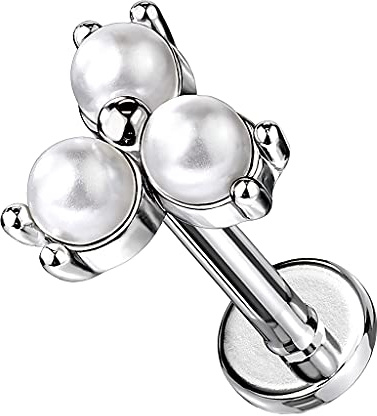Piercingfaktor Ohr Tragus Knorpel Helix Piercing Stecker Perlen Set