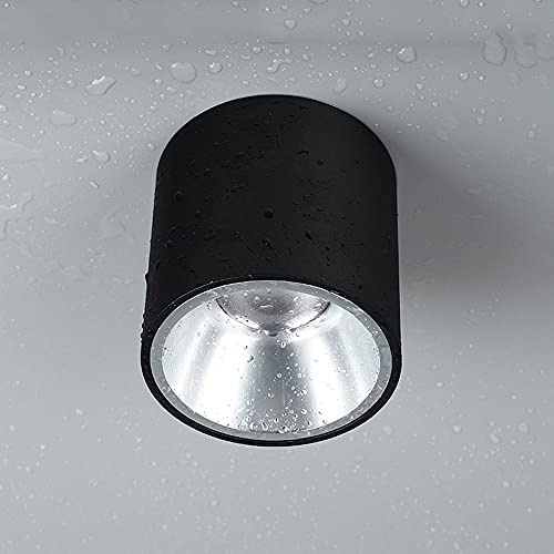 LED Surface Mounted Downlight Ceiling Spotlight, IP65 Bathroom Ceiling Down Lighting, Waterproof Accent Lamp Spot Lights for Corridor Balcony Hallway Drawing Living Room