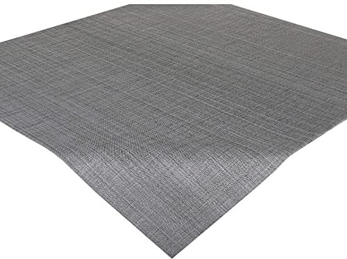 Delindo Lifestyle® Tischdecke Samba Home, anthrazit, Mitteldecke in 85x85 cm, Fleckschutz, abwaschbar, für Indoor und Outdoor