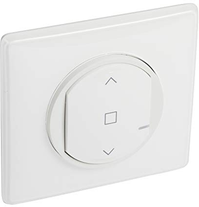 LEGRAND | Commande Centralisée Sans Fils Pour Volets Roulants, Céliane With Netatmo, Montée/Descente/Stop, Voyant LED Batterie Faible, Pile Remplaçable Durée 8 Ans