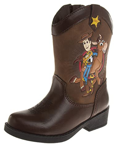 Josmo Boy's Toy Story Western Boots Woody (Toddler/Little Kid), Brown, 10