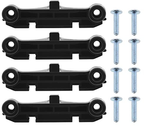 VGOL 4 X AM4 CPU-Kühlkörperhalterung, AMD-CPU-Lüfterhalterung, Basis mit 8 X Befestigungsschrauben, Computer-Ersatzkomponenten, Kunststoff, Schwarz
