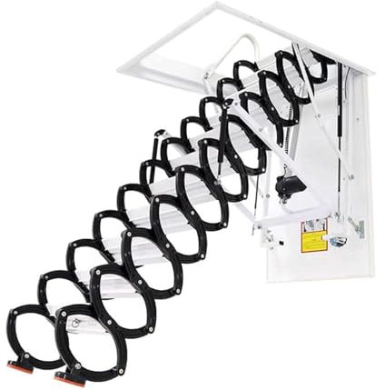 Decken-Dachbodenleiter, Titan-Magnesium-Legierung, Dachbodenleiter, elektrische klappbare Dachbodentreppe, Utility-Teleskopleiter