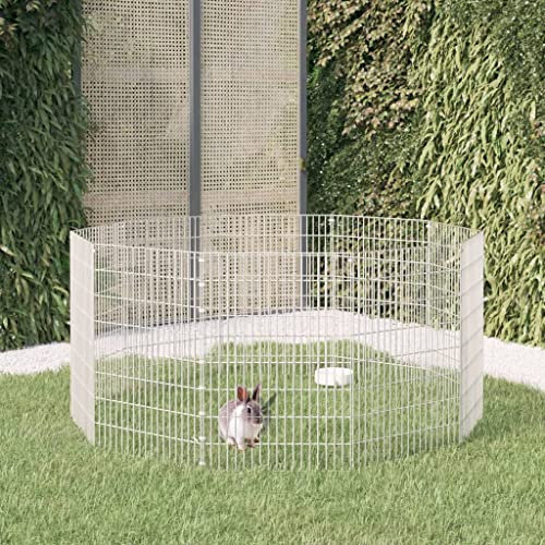 Willood Freilaufgehege 10-teilig 54x80 cm Verzinktes Eisen