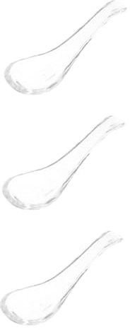 Alipis 3 Piezas Cuchara De Cristal Cucharas De Aperitivo Cucharaditas Cucharillas De Té Mango Corto Esenciales De Cocina Cucharas De Pastel De Postre Cuchara De Café Vidrio