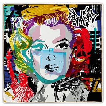 Baci Milano collezione Street Art vassoio gourmet Marilyn 27 cm