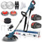 Cordless Strimmer 21V Grass Trimmers with 2 4.0Ah Batteries Strimmer Cordless with Adjustable Telescopic Shaft, Electric Garden Strimmer Grass Cutter for Lawn Edger Pruning Weed
