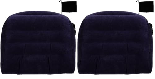 Healeved 2stücke Aufblasbares Lendenkissen Für Auto Und Bürostühle Ergonomische Tragbar Atmungsaktiv Für Reisen Und Büroarbeit Komfortabel Und Praktisch