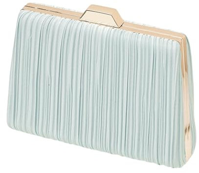 JFFZPZEE Pochette Donna Elegante Sacca da Sera alla Moda E Versatile con Spalla Crossbod Quadrata-Verde Menta