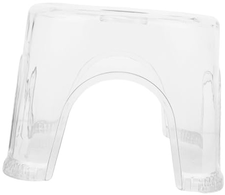 SOPOTUTU Tabouret De Bain Transparent Antidérapant Grosse Taille 30x26x27 Cm en Plastique Multifonction Siège Ergonomique Repose-Pieds pour Salle De Bain Et Maison