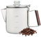 Jingmiger Caffettiera – Caffettiera in acciaio inox per campeggio – Caffettiera in acciaio inox con design compatto per feste di famiglia e giri conviviali