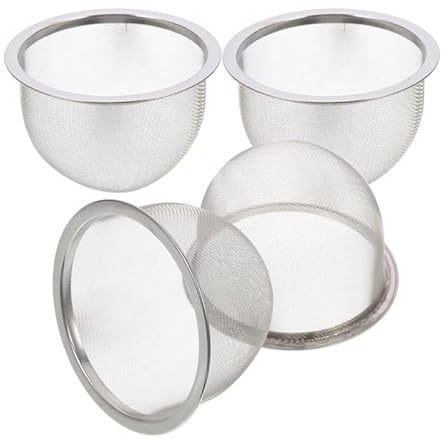 Alipis Filtre À Thé En Acier Inoxydable 4 Pièces Infuseur À Thé Réutilisable Avec Trous Uniformes Passoire À Pour Tasse Et Théière Accessoire Cuisine Pour Infusion De