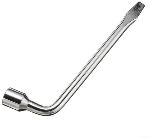 Yuanpgky Llave de rueda profesional de 17/19/21 mm, herramienta de mano para coche con mango extensible para cambio y reparación de neumáticos (17 mm)