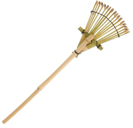 SUPVOX Rastrillo De Jardín Japonés De Bambú Ligero para Nivelar y Plantar para Areneros Parques y Patios Pequeños