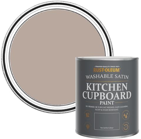 Rust-Oleum Kitchen Wood, Cupboard and Cabinet Paint in Satin Finish - Oatfield 750ml