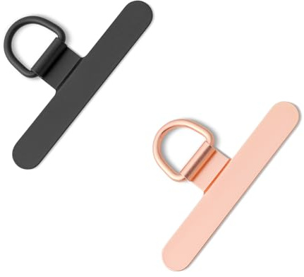 CHUQING Toppa per Cordino Cellulare | Supporto per Catena per Cellulare per Custodie Complete, non Interferisce con il Processo di Ricarica