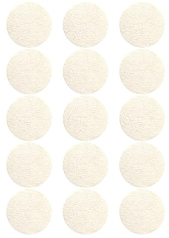 Hohopeti 15 Stück Teiliges Gesichts peeling pads aus Natürlichem Luffa Sanfte Exfolierende Reinigung Leichte Langlebige Gesichtsschwämme für Gründliche Hautpflege und Tägliche Anwendung