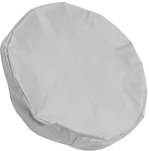 CIYODO Housse de Protection Oxford pour Seau Extérieur Couvercle Imperméable Anti-poussière et Protecteur pour Tonneau de Pluie Accessoire Étanche pour Récipient de Stockage Gris