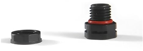 Waterproof Air Vent Valve Waterproof Ip68 M20 Nylon Brass Breathable Valve Air Ventilate Permeable Hydrophobic Plastic Breather Vent Plug(Black,M6x1,100pcs)