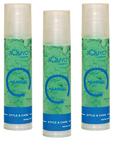 Haargel starker Halt für Männer und Frauen (3er Pack - 3x 200ml) | Styling Gel strong hold für das tägliche Haarstyling | Hair Gel zum stylen und formen der Haare