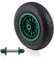 BITUXX Ersatzrad Schubkarrenrad Schubkarre Scheibtruhe Rad Reifen Luftrad Luftbereifung Felge 4.80/4.00 max 250Kg mit Stahlachse 130mm (1 Rad + Achse)