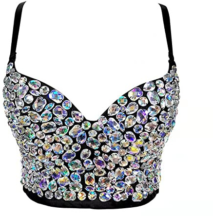 Woboren Damen Korsett Bustier BH Dessous Tank Top Trägertop Crop Top Corsage Schlanke Weste