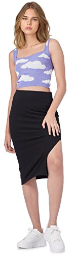 ONLY ONLEMMA Slit Skirt Noos Falda, Black, L para Mujer