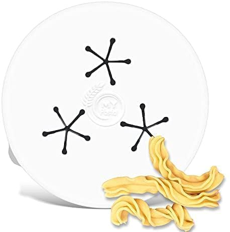 MY Pasta Pastadisc aus POM - Frigitelli - für Philips Pasta Maker Avance 7000 Plus Premium – kompatible Nudelmatrize ohne Adapter für HR2353–HR2665 – für frische hausgemachte Pasta - gewellte Fusilli