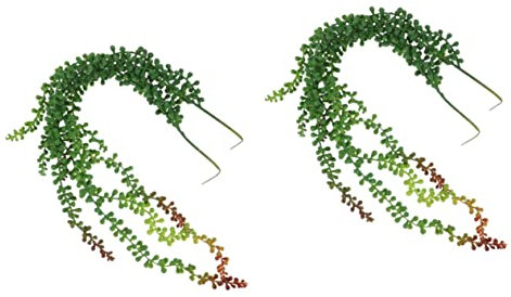 Hoement 4pcs Fake Hanging Plant Decor Greenery Wall Decor Artificial Vines Artificial Trailing Plants for Home Garden